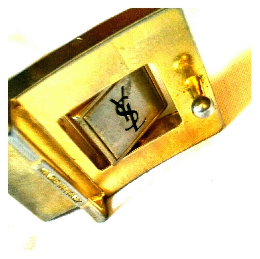 Yves Saint Laurent belt buckle